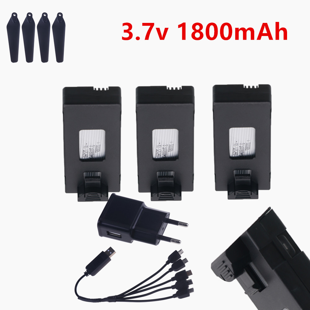 Eachine Drone E58 - 充電式 3.7V リポバッテリー 1800mAh または RC