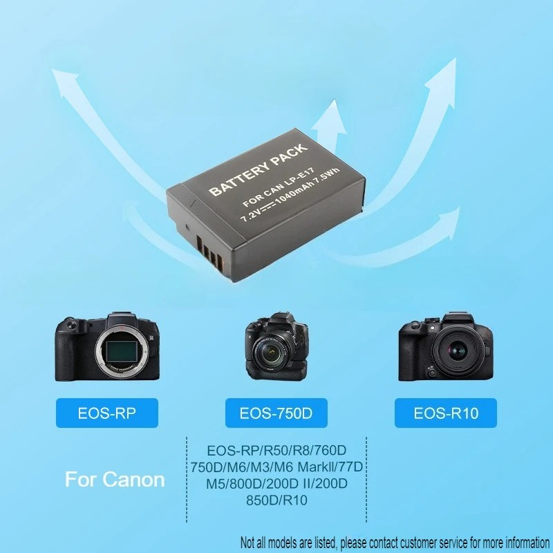 新しい1040mAh LP-E17バッテリー キヤノン760 - Canon Camera Eos R50 のレビューと価格